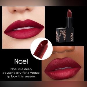 Colorstreet Sparkling Lipstick NOEL Glittery Boysenberry Diamond Dusted Lipstick
